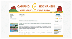 Desktop Screenshot of camping-hochrhein.de